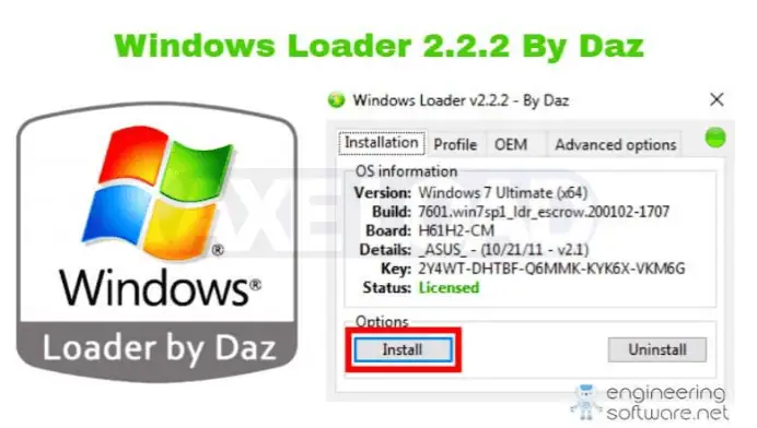 Windows 7 Loader by Daz
