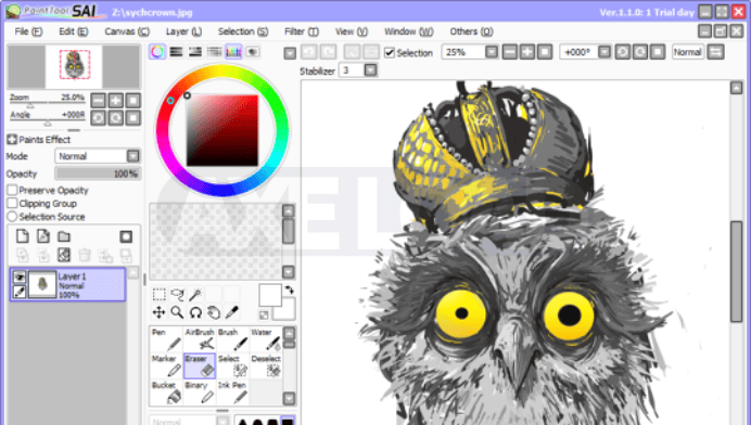 Paint tool sai full ถาวร